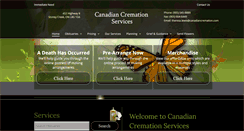 Desktop Screenshot of canadiancremation.com