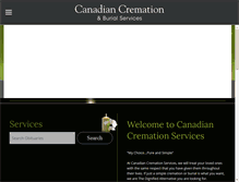 Tablet Screenshot of canadiancremation.com